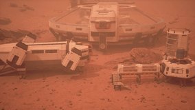 pioneering base for colonizing Mars, where scientists and engineers work tirelessly to unlock the secrets of the Red Planet