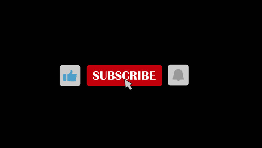 Subscribe Button Like Notification Bell for Your Channel,black screen