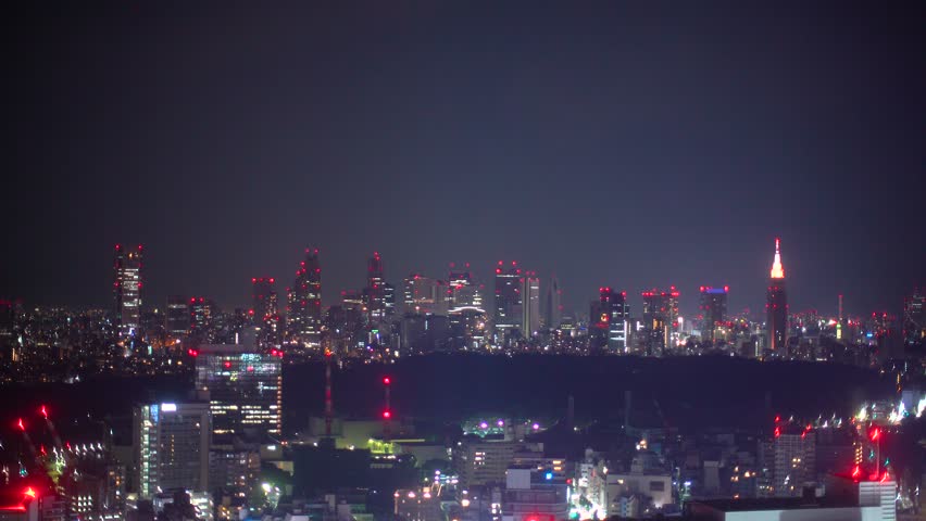 The Shinjuku Tokyo Japan Skyline Stock Footage Video 100 Royalty Free Shutterstock