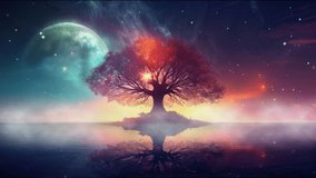 Ethereal Cosmic Tree with Celestial Bodies - Powered by Shutterstock - Get 15% off with code: PIKWIZARD15