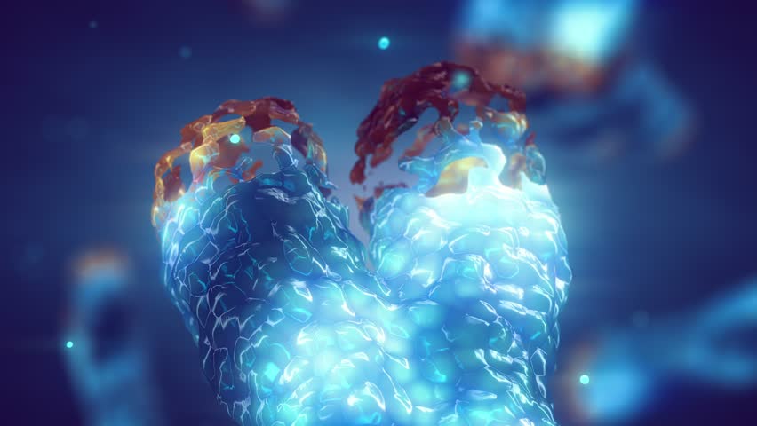 Chromosome damage and telomere maintenance animation. DNA repair and telomere extension therapy. Telomere length is affected by lifestyle and has direct impact on human health and lifespan.	 Royalty-Free Stock Footage #3439361327