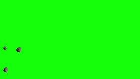 Asteroid field and chroma key background. Animation of asteroids field on green background, chrome key. Asteroids field and green screen background. 4K video. - Powered by Shutterstock - Get 15% off with code: PIKWIZARD15