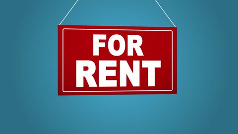 Business Sign That Says Rent Animated Stock Footage Video (100% Royalty ...
