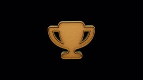 Make a Lasting Impression with Rotating Golden Trophy Animation