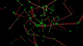 Chains with molecules in flow. Design. Emerging flow of compounds with molecules. Abstract stream appearing with biological chains - Powered by Shutterstock - Get 15% off with code: PIKWIZARD15