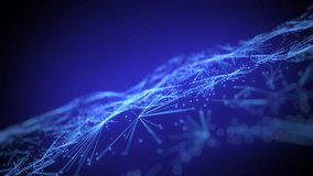 abstract digital network with interconnected lines and dots glowing in various shades of blue, symbol technology, connectivity, and data flow in a cybernetic space. - Powered by Shutterstock - Get 15% off with code: PIKWIZARD15