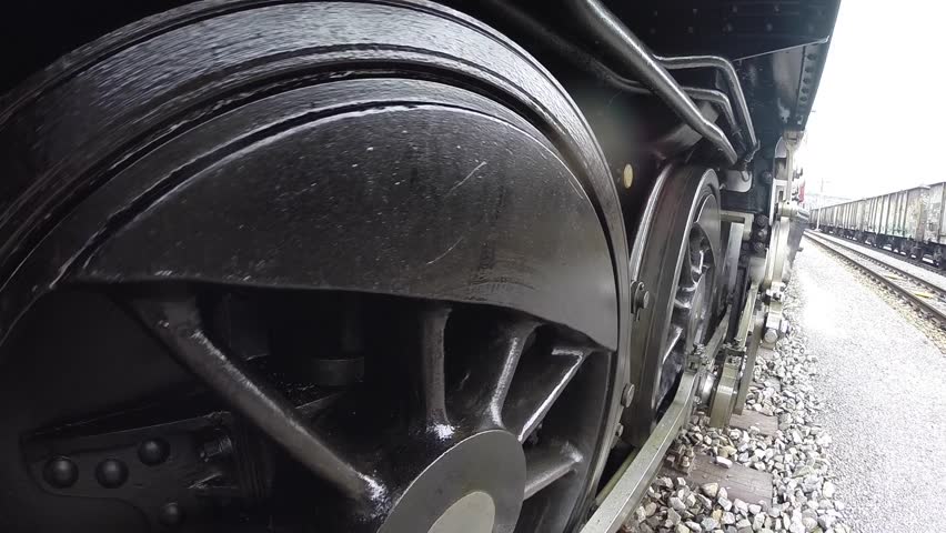 A Panoramic View from the Train Wheel