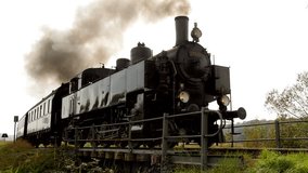 Enchanting Scene of a Steam Engine on the Rural Railroad - Powered by Shutterstock - Get 15% off with code: PIKWIZARD15