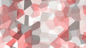 Abstract red and white background with geometric shapes animation. Geometric pattern loop animation. Modernist abstract background. Bauhaus Design style white, red, gray and black colors.