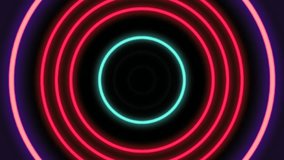 NEON 4K teal purple flying zoom graphic abstract modern bright color box dance circular ring lights flashing wall modern art design  rotor circular intro amazing computer graphics neon tunnel glow - Powered by Shutterstock - Get 15% off with code: PIKWIZARD15
