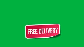 Home delivery icon 4K animation with green screen background. E-commerce, storage, delivery and packaging service concept. 3D Illustration