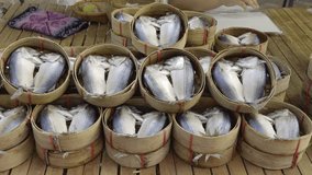 Thai mackerel fish for sale in the market