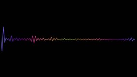 Audio spectrum motion animation video