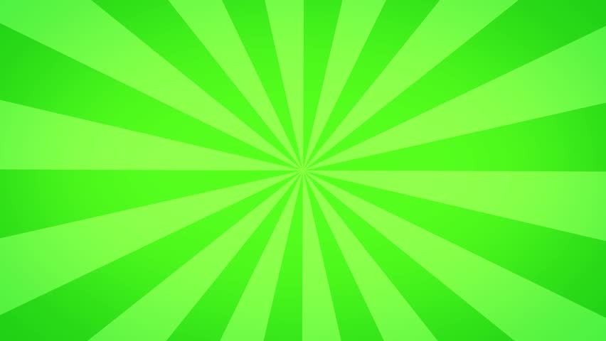 Green Rotating Sunburst Retro Background with cartoon rays in 4K. Looped Abstract Background for design of environmental projects, environmental protection and climate change.  Royalty-Free Stock Footage #3440500949