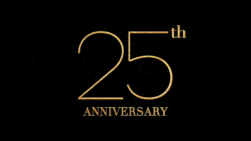 25 th Anniversary Text, Alpha Channel
