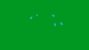 Tears Best Resolution animation video green screen 4k, Easy editable green screen video, high quality vector 3D illustration. Top choice green screen background