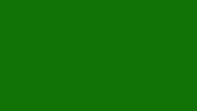 Hand-Painted White Grunge Brush Element on a Green Screen Background - Motion Graphics for Digital Compositions
