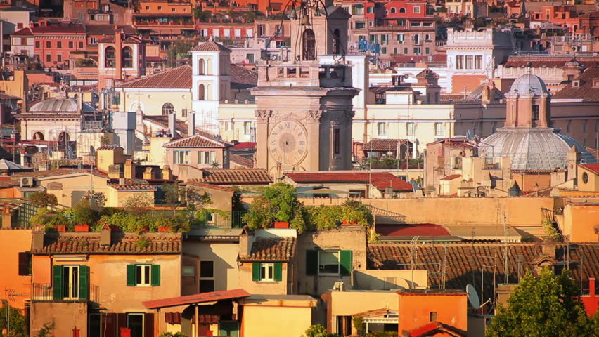 Stunning shot of the rooftops in Rome