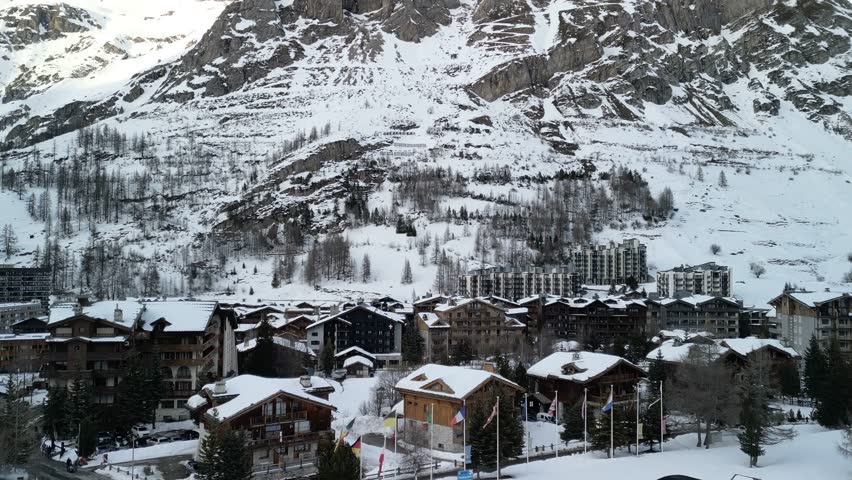 Aerial and drone view of Val d