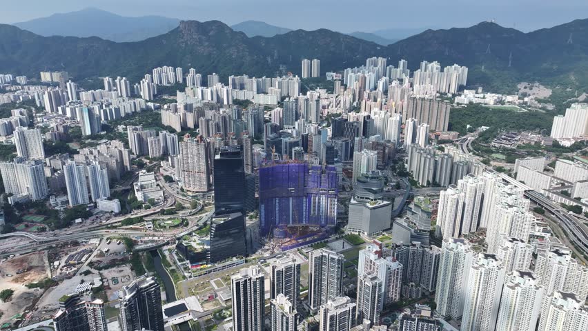Hong Kong Kai Tak Subway Station roof land development is developed into a multi-functional CBD urban area including commercial residences, retail offices and parks and leisure facilities