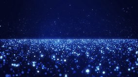 Beautiful Luxury blue magical stardust and sparkling particles space floor, flying though tunnel, for Oscar award ceremony event, Digital Art, Modern background, motion design, Loopable, LED, 4K - Powered by Shutterstock - Get 15% off with code: PIKWIZARD15