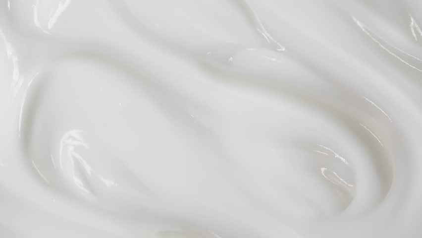 Macro white smooth eye, skin cream texture, closeup beauty facial cosmetics mask