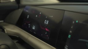 Close-up of an electronic dashboard in a modern car.  - Powered by Shutterstock - Get 15% off with code: PIKWIZARD15