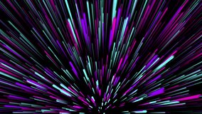 Colorful vertical dynamic neon lines. Speed lines background. 25fps