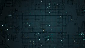 Abstract microchip background processing data. Loop sequence. 3D Animation - Powered by Shutterstock - Get 15% off with code: PIKWIZARD15