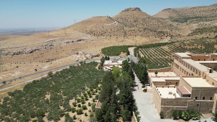 Deyrulzafaran Monastery (Mor Hananyo) in Mardin Türkiye