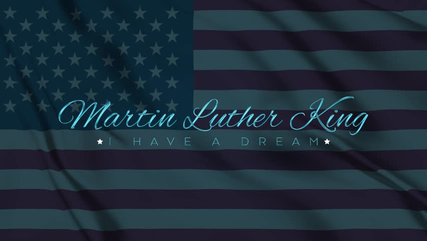 martin luther king day martin luther king jr day 4k animation patriotic background with particle animation and typography