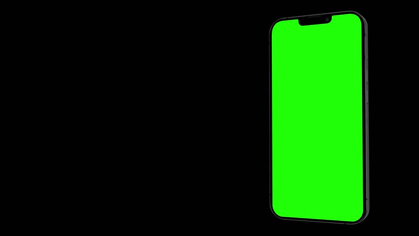 Smartphone Mockup Series With Green Screen Isolated On The Green Screen Background.
