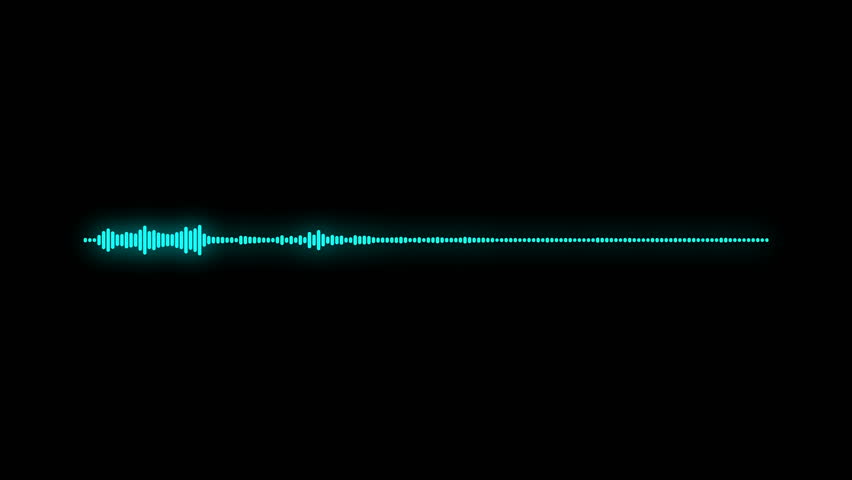 digital audio spectrum sound wave effect Royalty-Free Stock Footage #34425028