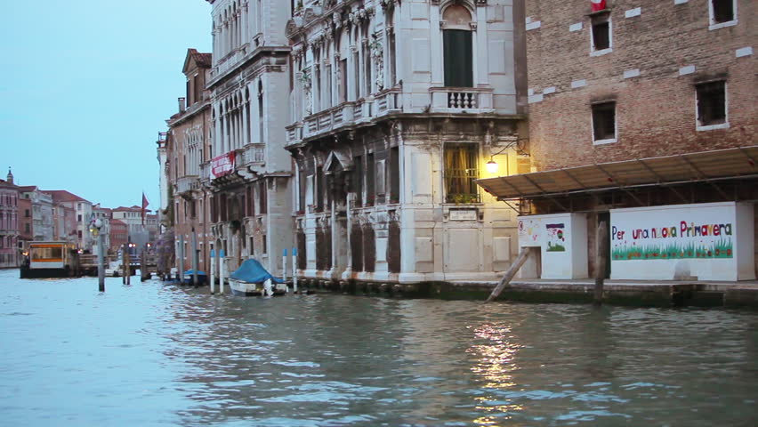 Floating slowly on The Venice Canal