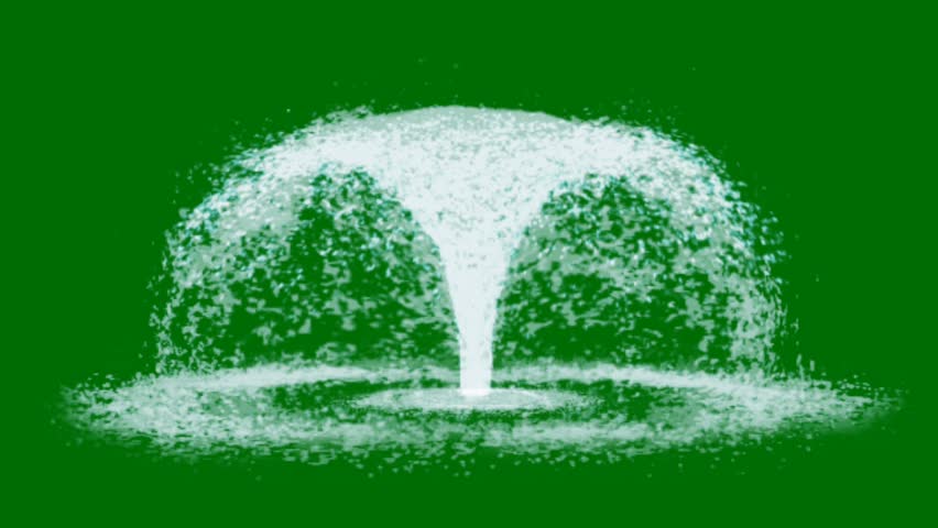 water fountain green screen background, 3D Animation, Ultra High Definition, 4k video.mp Royalty-Free Stock Footage #3442558135