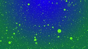 Dark shiny bokeh. Abstract green shining glitter particles Loop Animation Motion graphics Background 4k motion video. abstract particles glitter background.
