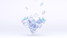 Abstract 3d render, rotating geometric composition, 4k seamless looped video - Powered by Shutterstock - Get 15% off with code: PIKWIZARD15