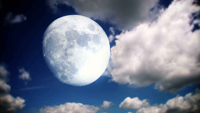 Stylized time lapse look at the moon.