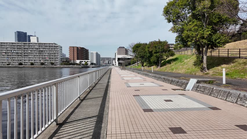 River side Promenade in Japan 2024