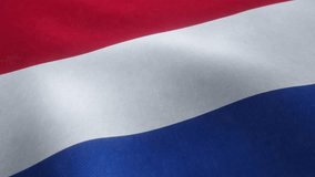 Video animation of a waving Dutch national flag in a seamless loop. - Powered by Shutterstock - Get 15% off with code: PIKWIZARD15