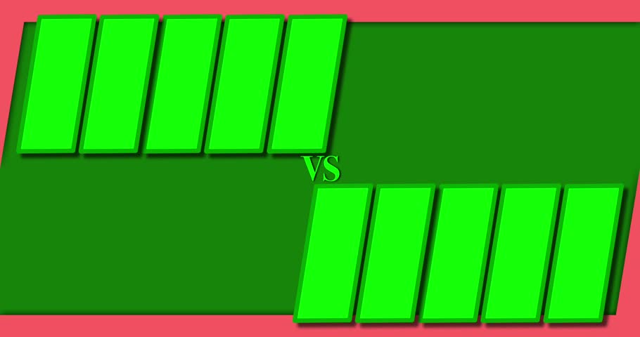 5vs5 animation border. 5vs5 game mockup video. Border templates in green screen. Easy to edit. Frame for photo pro players introduction.