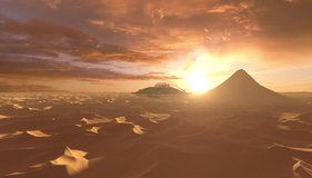 UFO saucer flying above desert dunes with sand vortex, aerial

Drone cinematic view, sci-fi concept, 4K, 2024
 - Powered by Shutterstock - Get 15% off with code: PIKWIZARD15