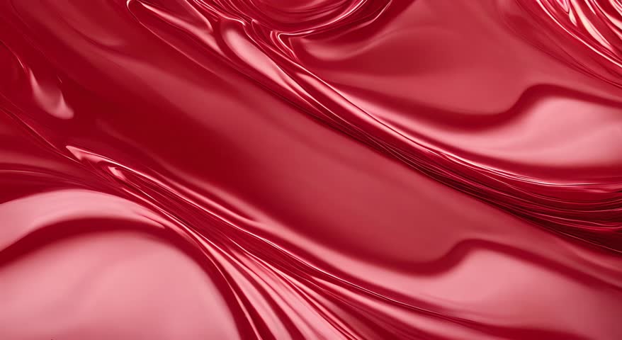 red abstract liquid flow 4K red abstract glossy reflective dynamic background Royalty-Free Stock Footage #3443325293