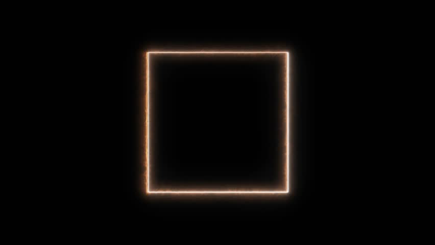 glowing square animation and loading saber	