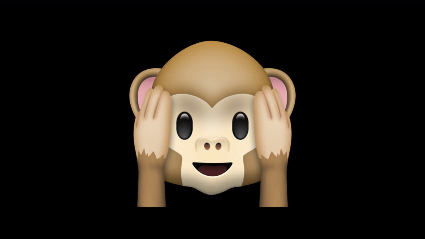 See No Evil Monkey Emoji Animated on a Transparent Background. 4K Loop Animation with Alpha Channel. Royalty-Free Stock Footage #3443406445