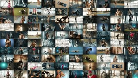 A captivating fast-paced visual stream, presenting hundreds of frames per second, each depicting a unique snapshot of individual athletic exercises and dedicated workout routines.  - Powered by Shutterstock - Get 15% off with code: PIKWIZARD15