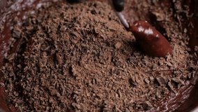 Chef stirring chopped chocolate and chocolate dough before cooking dessert - Powered by Shutterstock - Get 15% off with code: PIKWIZARD15