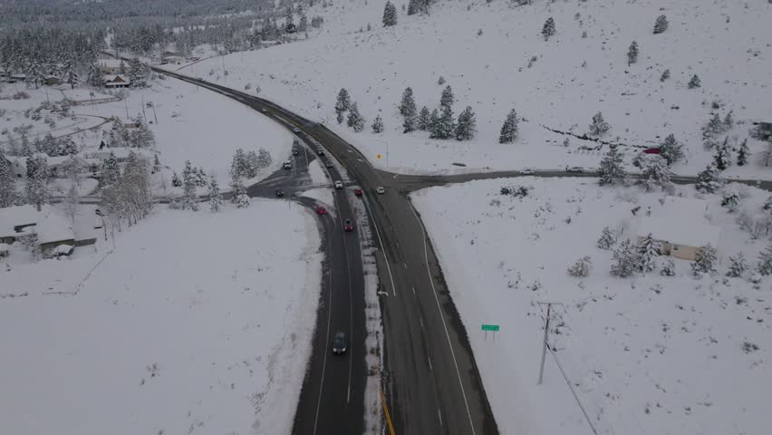 Mountains Covered in Snow at 6,000ft