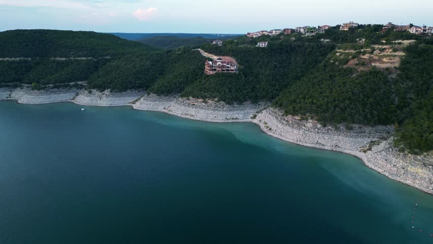 Built to mitigate floods Lake Travis Reservoir is known for its clear water