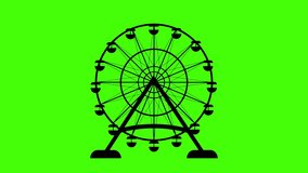 animated ferris wheel rotating ferris wheel funfair festival entertainment people alpha 4k looping green screen  - Powered by Shutterstock - Get 15% off with code: PIKWIZARD15